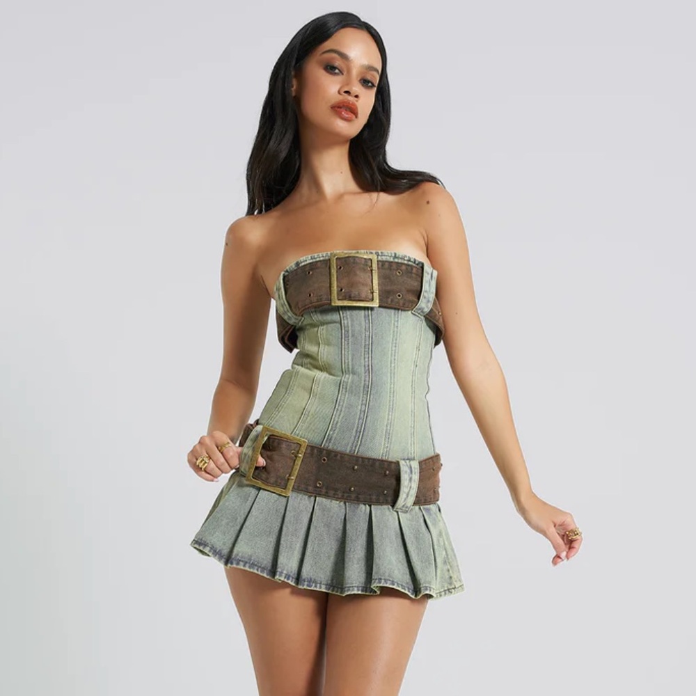 jaded london denim dress - Picture 2 of 9
